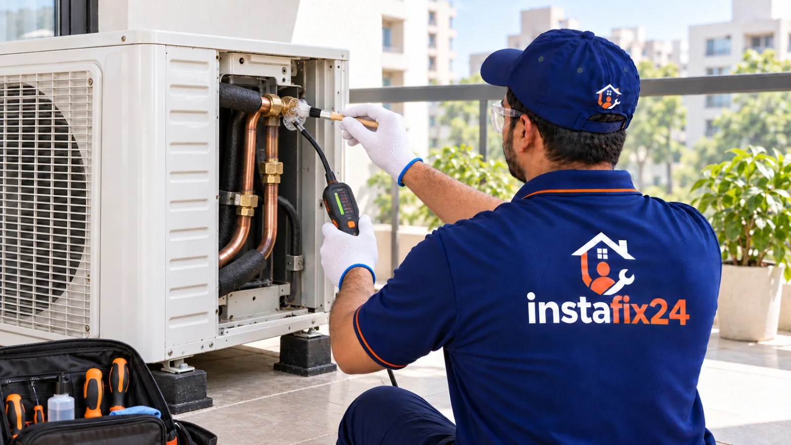AC Gas Leak Detection & Pressure Test service